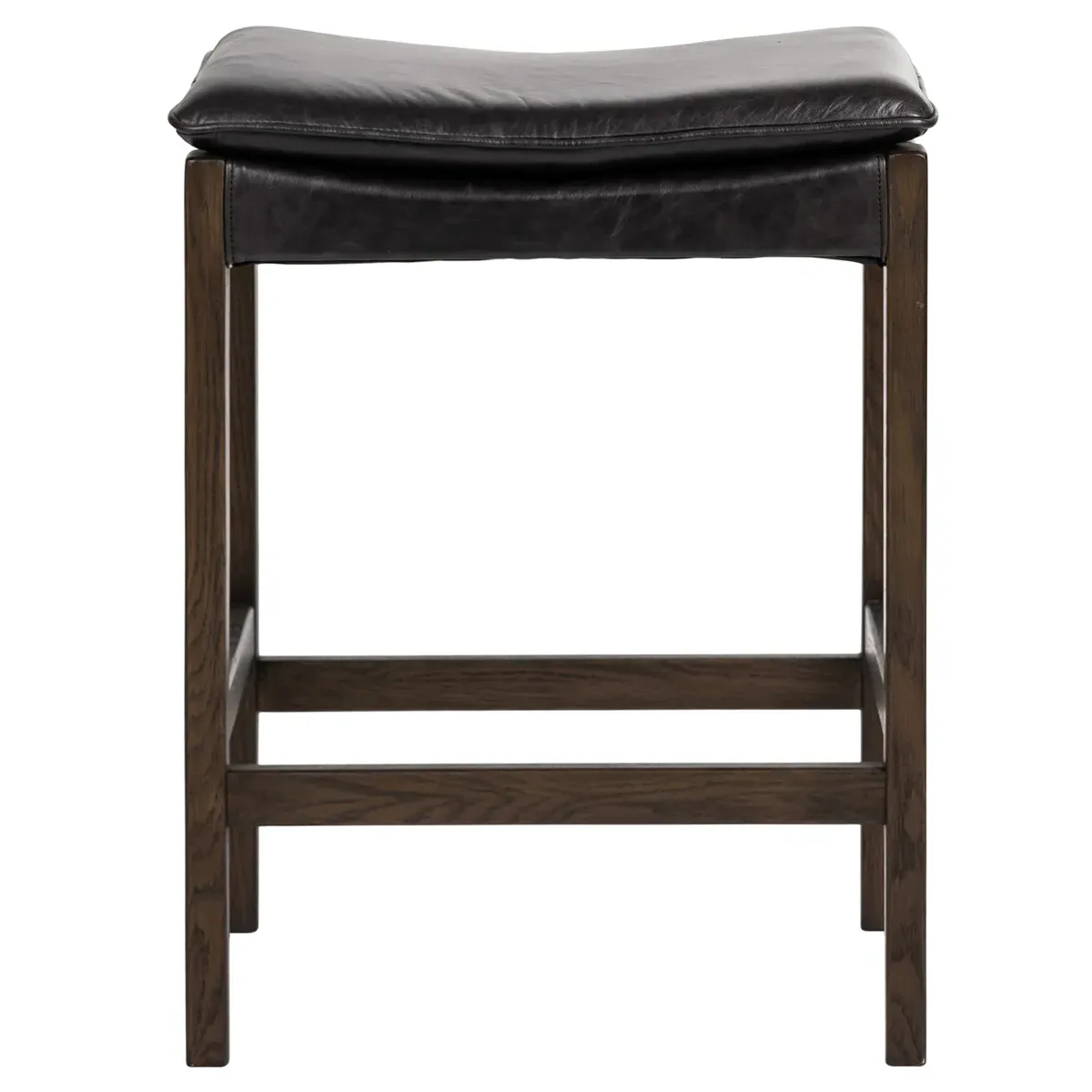 Elena Counter Stool - Black, Oak image