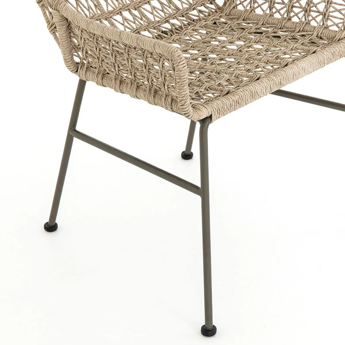 Elena Outdoor Dining Chair - Beige, Wicker