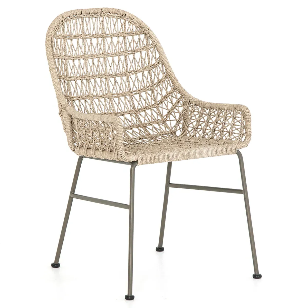 Elena Outdoor Dining Chair - Beige, Wicker