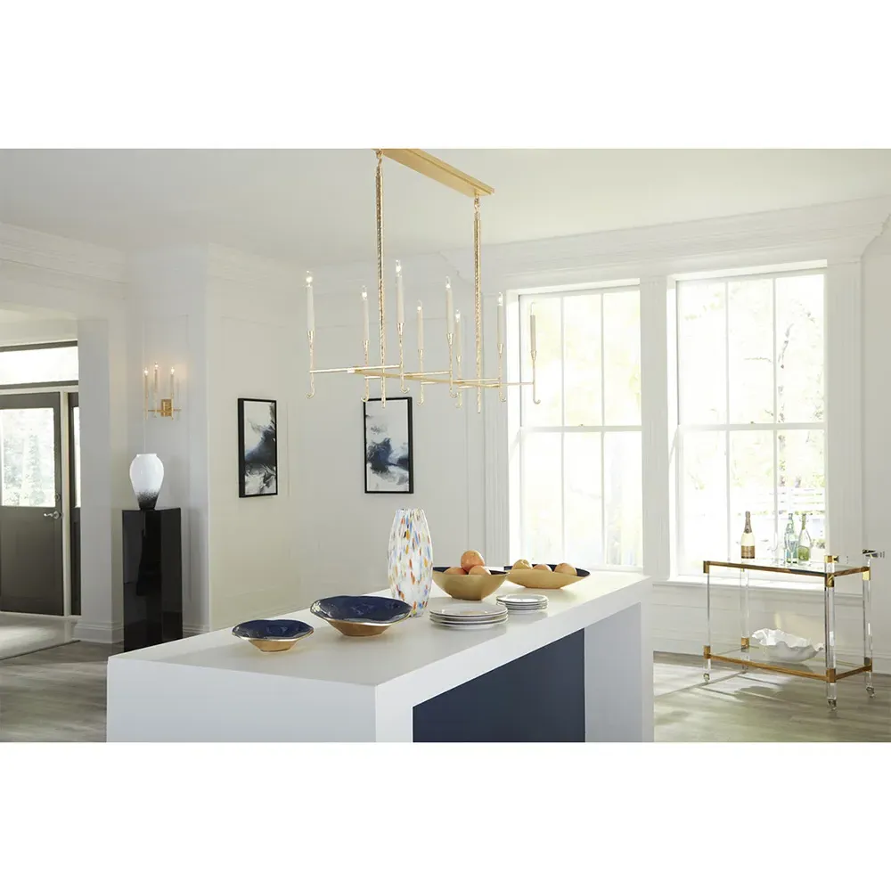 Eleri Coastal Decorative Bowl - White, Ceramic