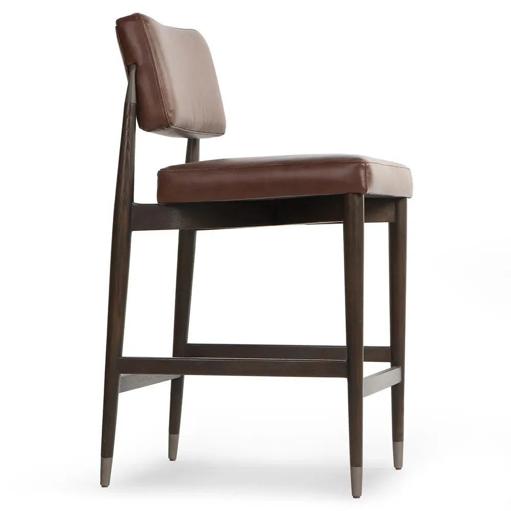 Eli Counter Stool - Brown, Oak