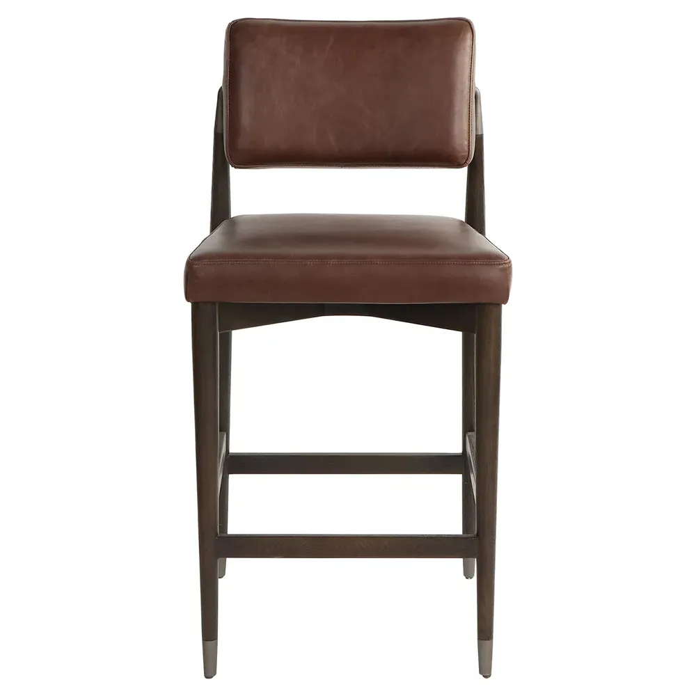 Eli Counter Stool - Brown, Oak image
