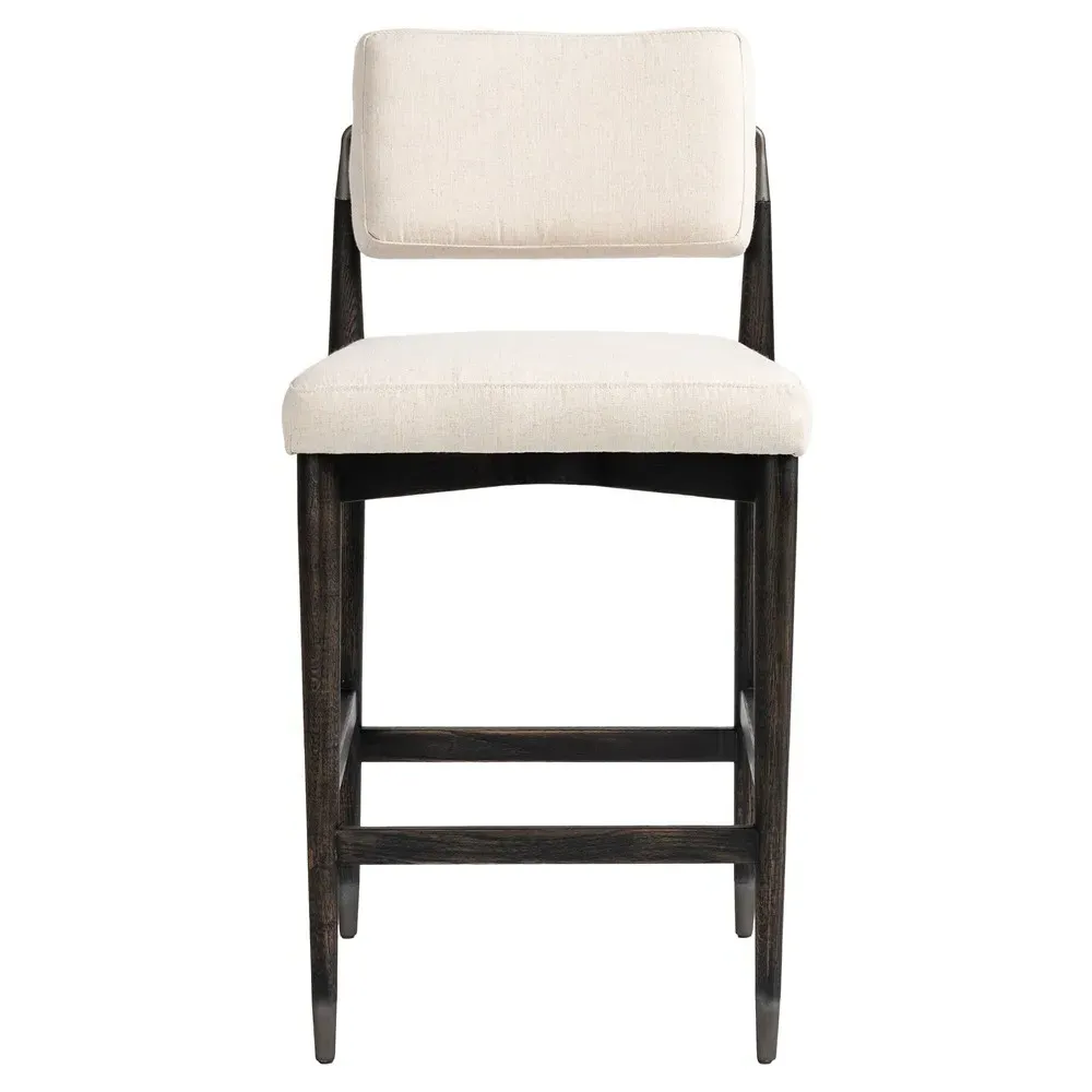 Eli Counter Stool - Cream, Black Oak image