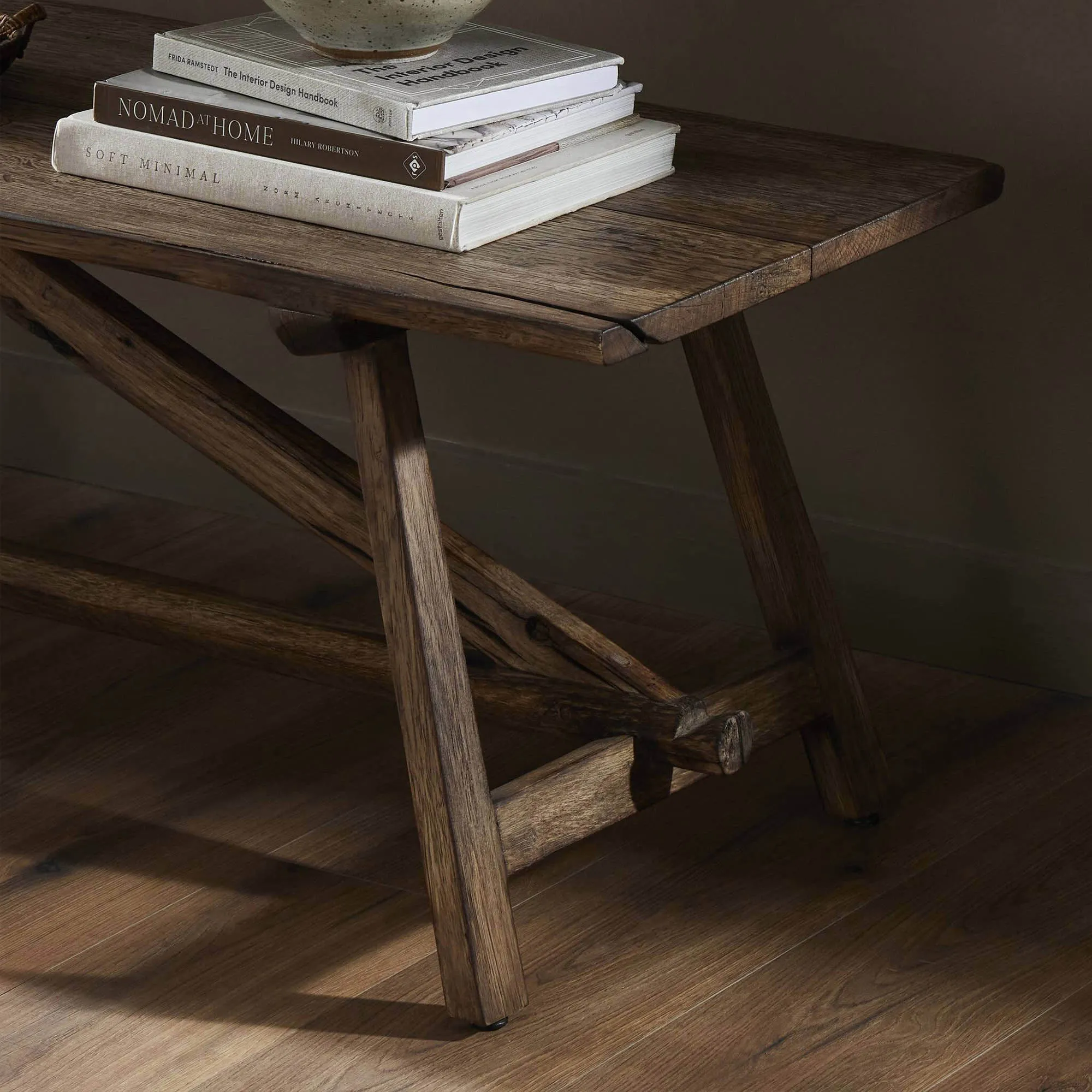 Elia Bench - Brown, Oak