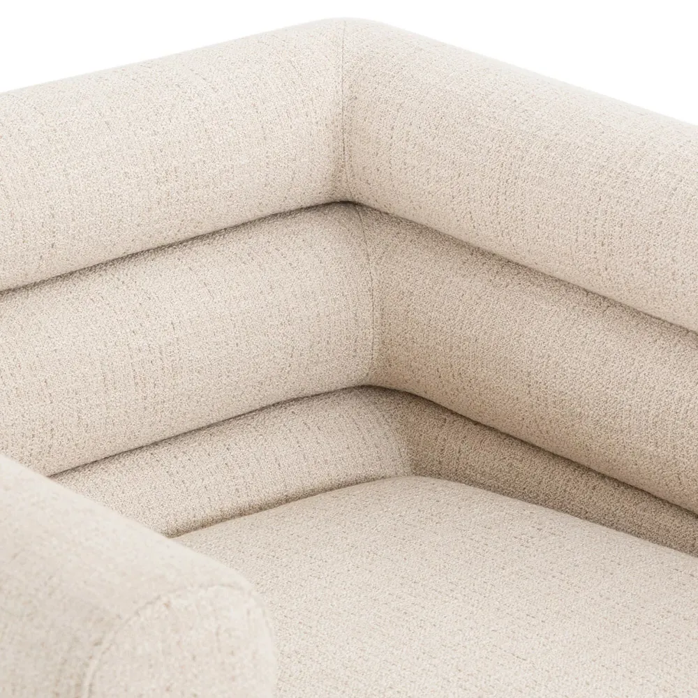 Eliana Hampton Swivel Chair - Cream, Performance Fabric