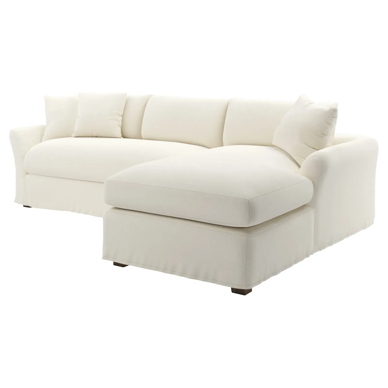 Elianna Left Chaise Sectional Sofa - Marshmallow image