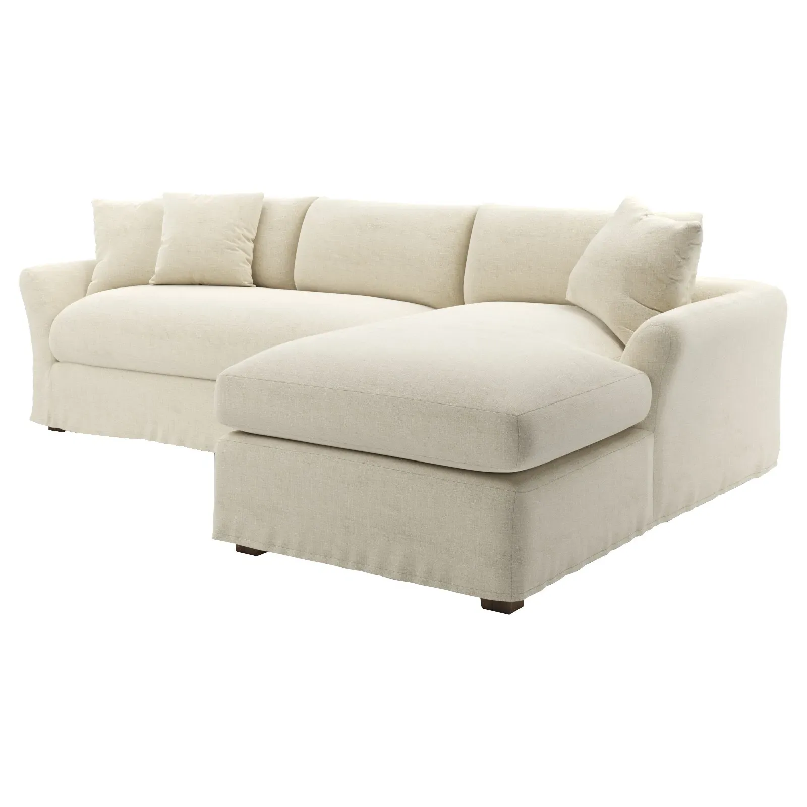 Elianna Left Chaise Sectional Sofa - Sea Salt