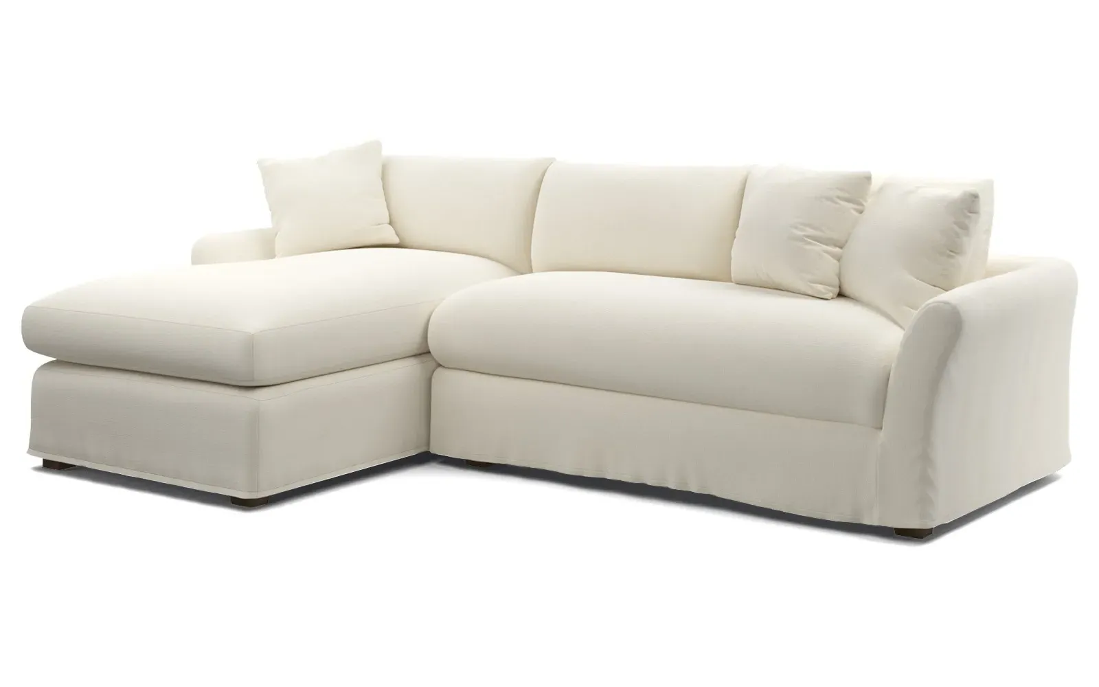 Elianna Right Chaise Sectional Sofa - Marshmallow