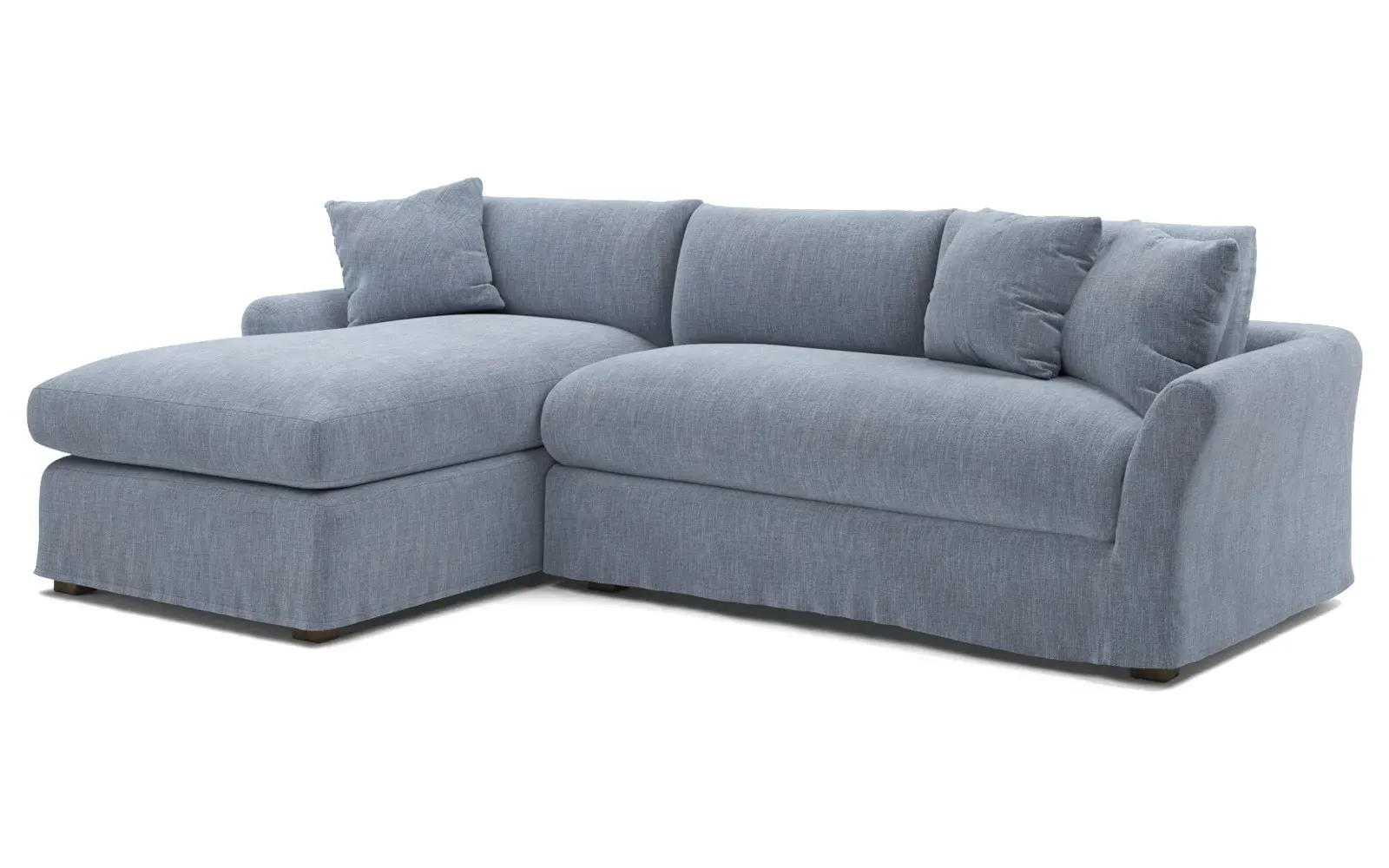 Elianna Right Chaise Sectional Sofa - Nantucket Blue