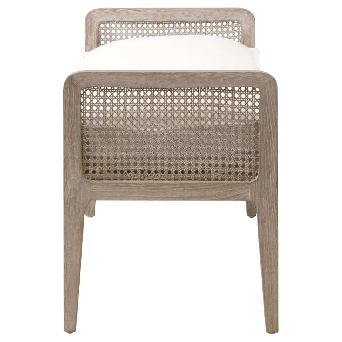 Elias Bedroom Bench - White, Oak