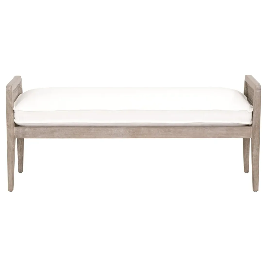 Elias Bedroom Bench - White, Oak image