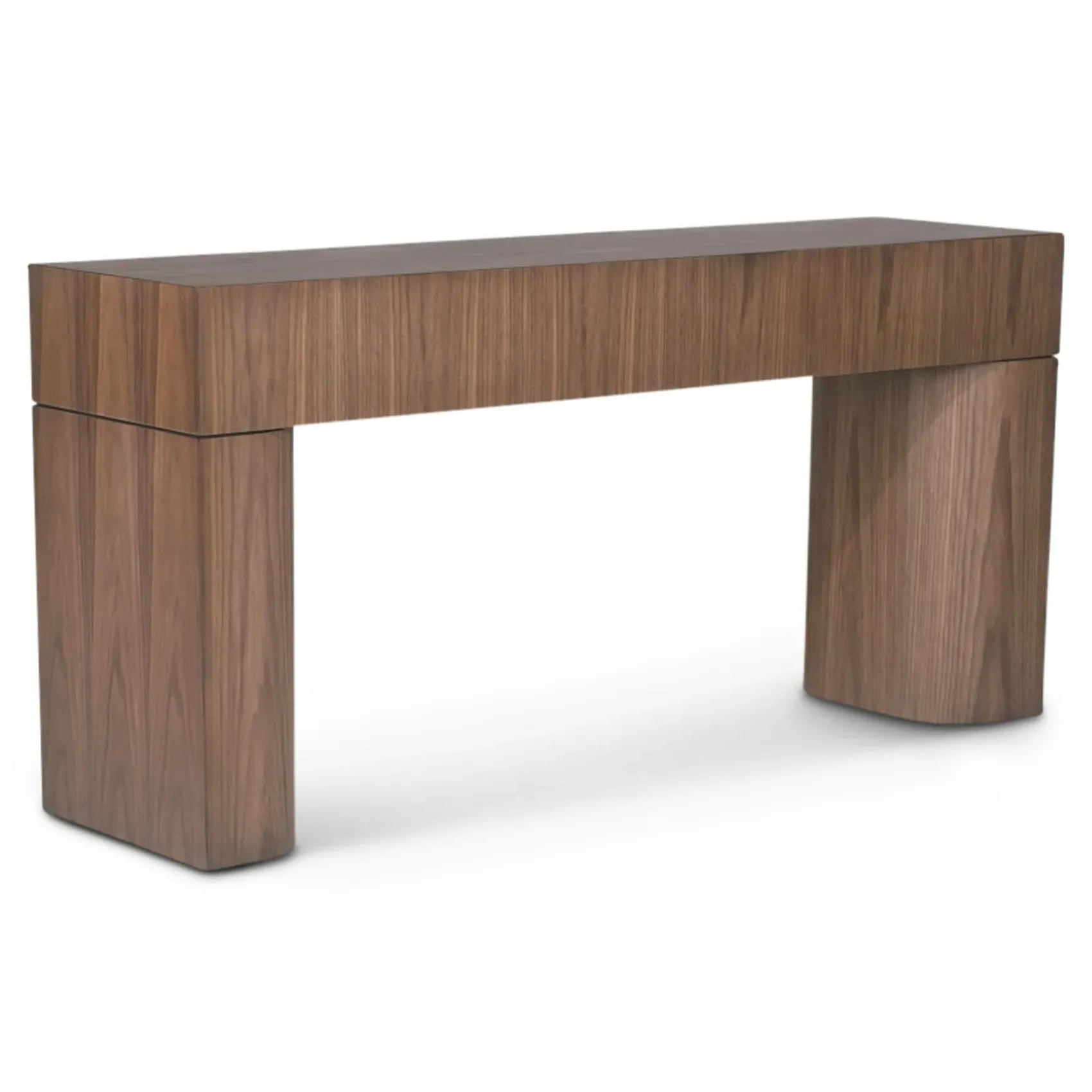 Elias Console Table - Brown, Walnut