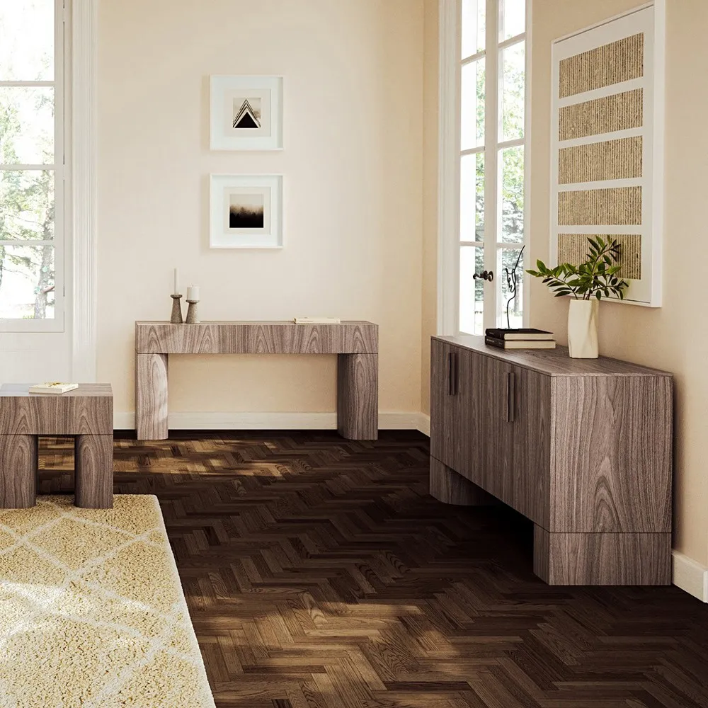 Elias Console Table - Brown, Walnut