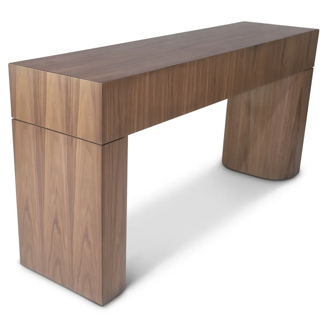 Elias Console Table - Brown, Walnut
