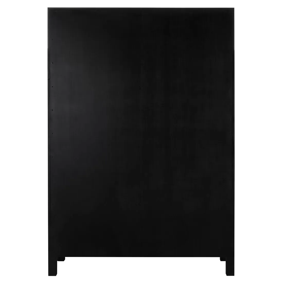 Elias Glass Cabinet - Black, Wood