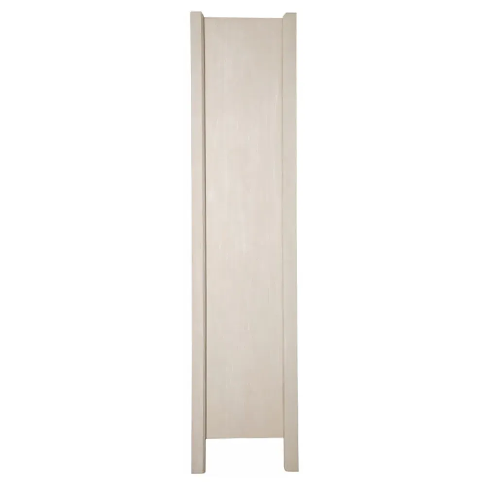 Elias Glass Cabinet - Cerused White, Wood