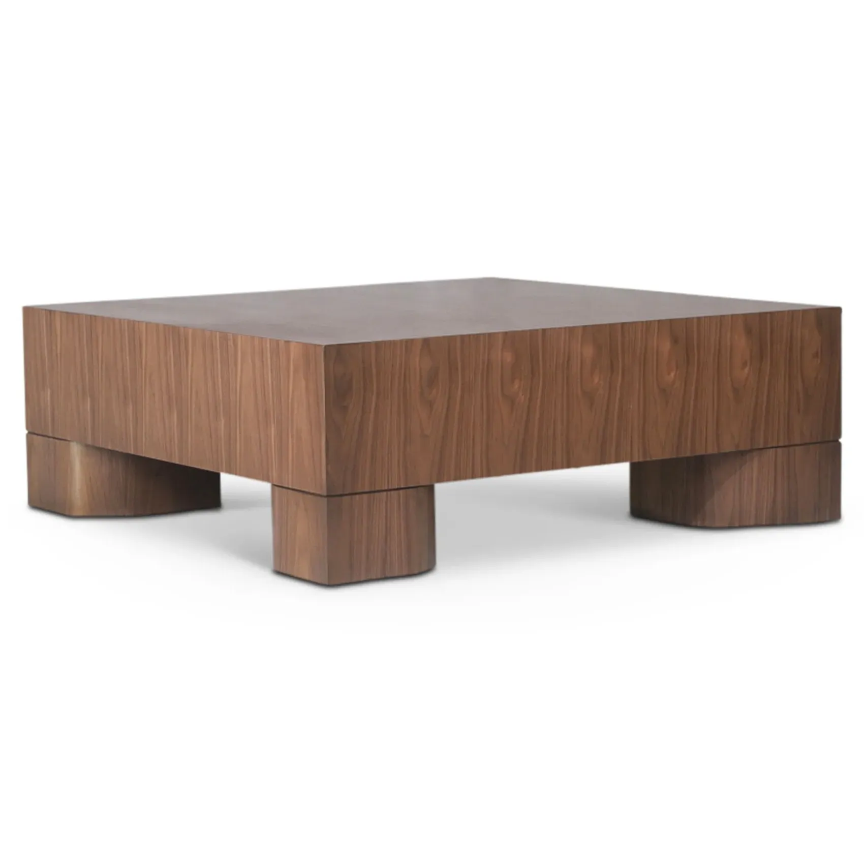 Elias Square Coffee Table - Brown, Walnut