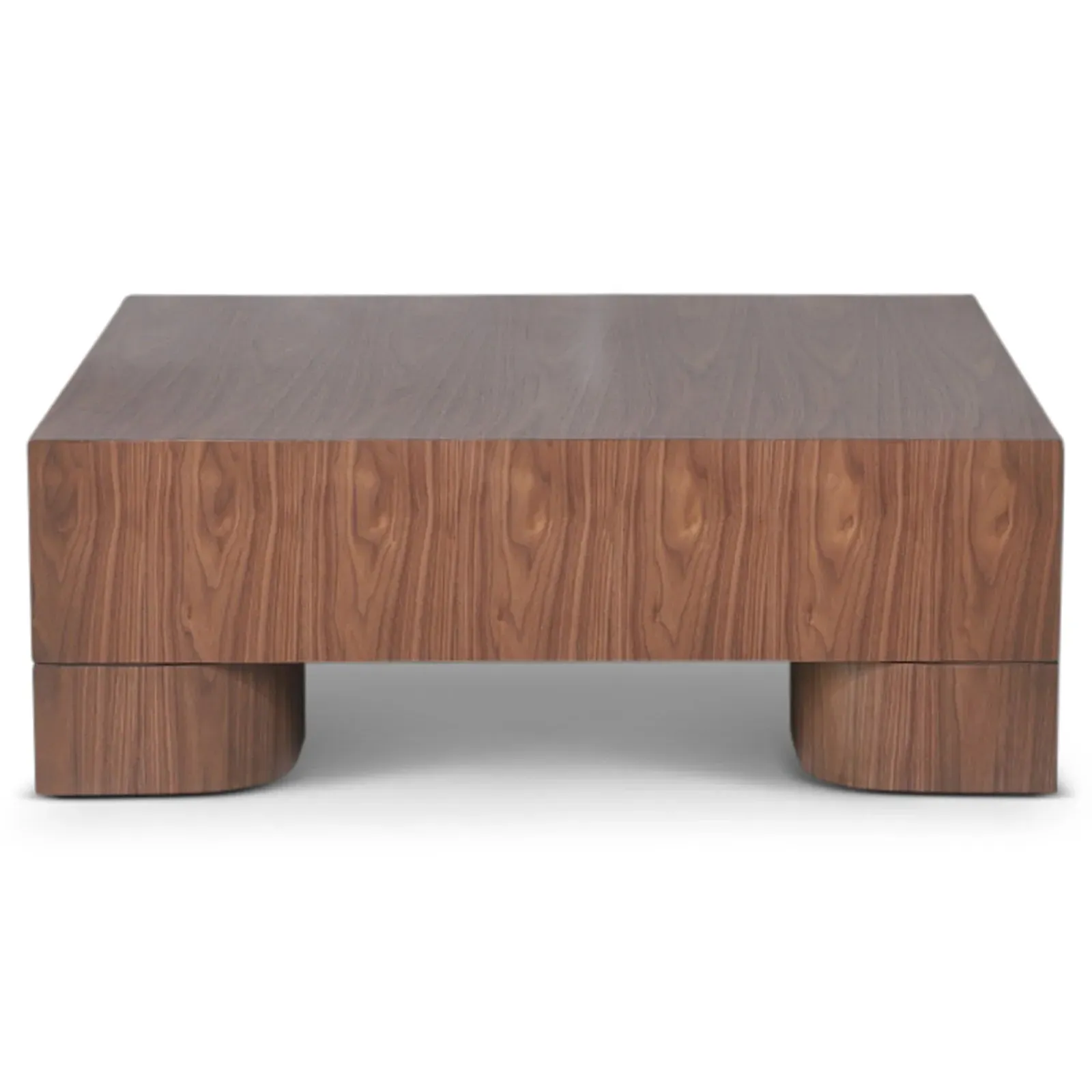 Elias Square Coffee Table - Brown, Walnut