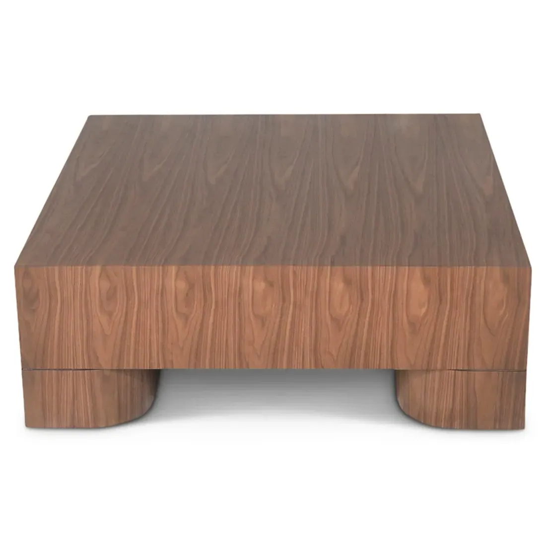 Elias Square Coffee Table - Brown, Walnut