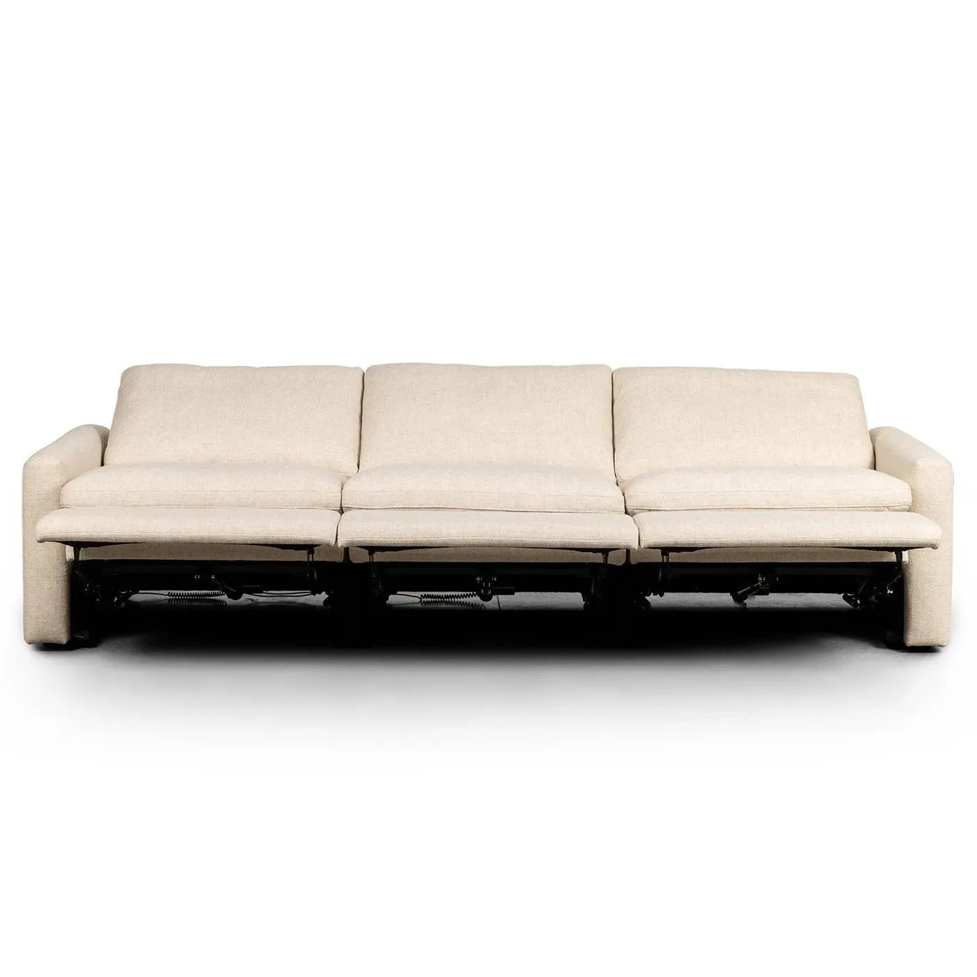 Elijah 3-Piece Power Reclining Sectional - Beige, Performance Fabric