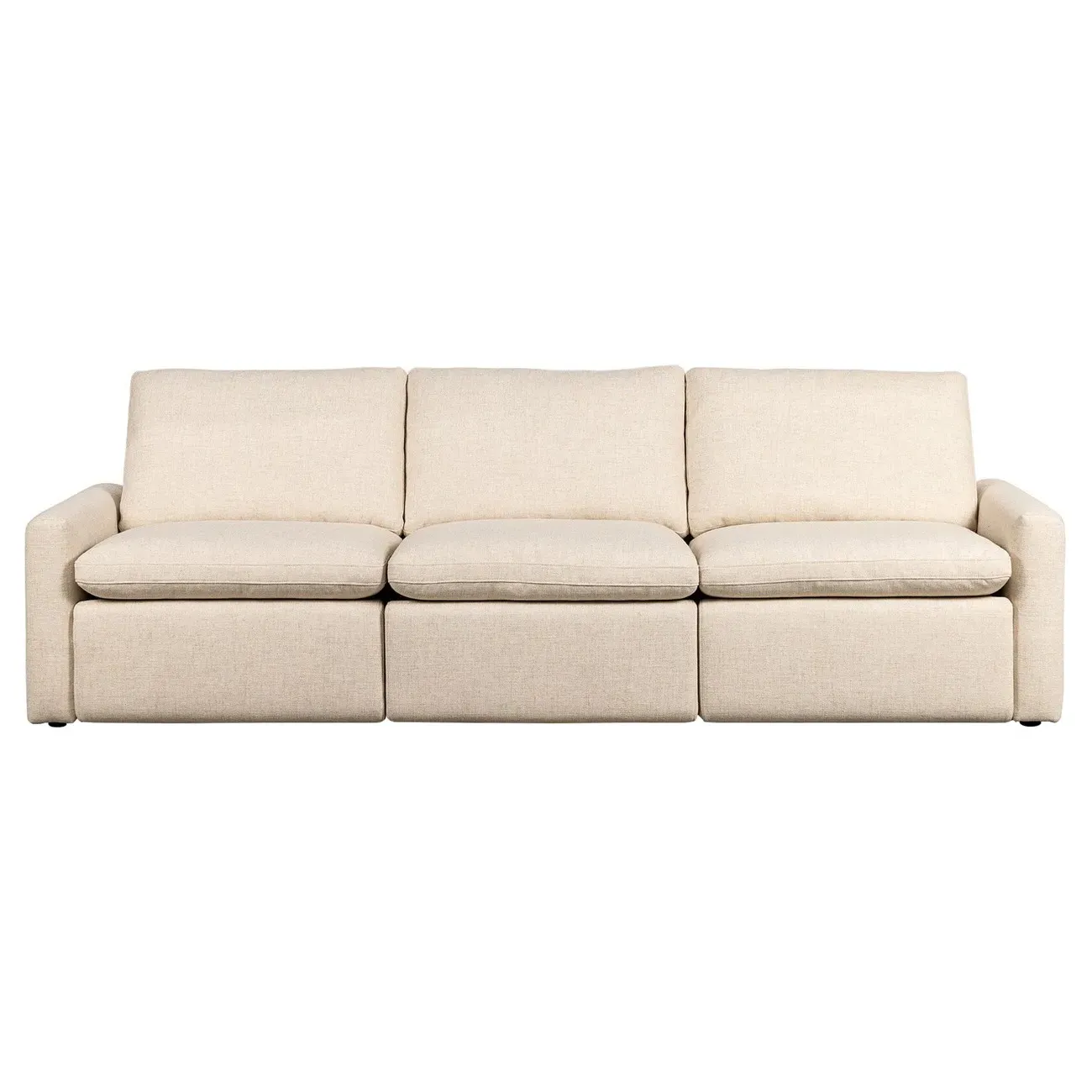 Elijah 3-Piece Power Reclining Sectional - Beige, Performance Fabric