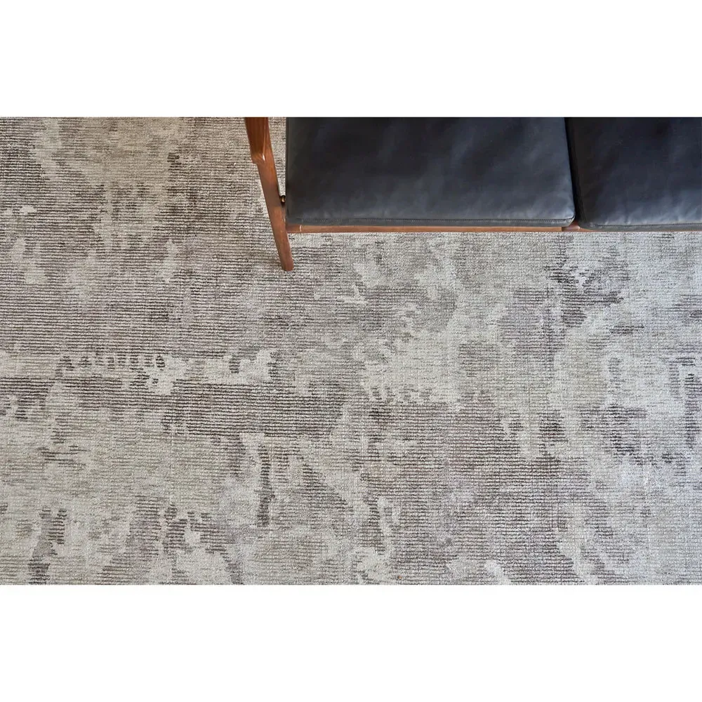 Elijah Abstract Patterned Rug - Brown, Wool