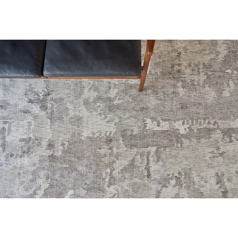 Elijah Abstract Patterned Rug - Brown, Wool