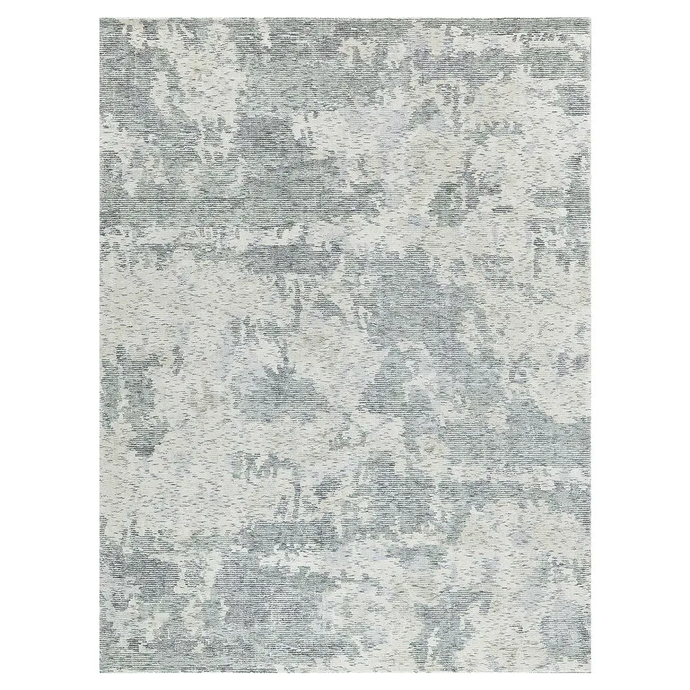 Elijah Abstract Patterned Rug - Green, Wool