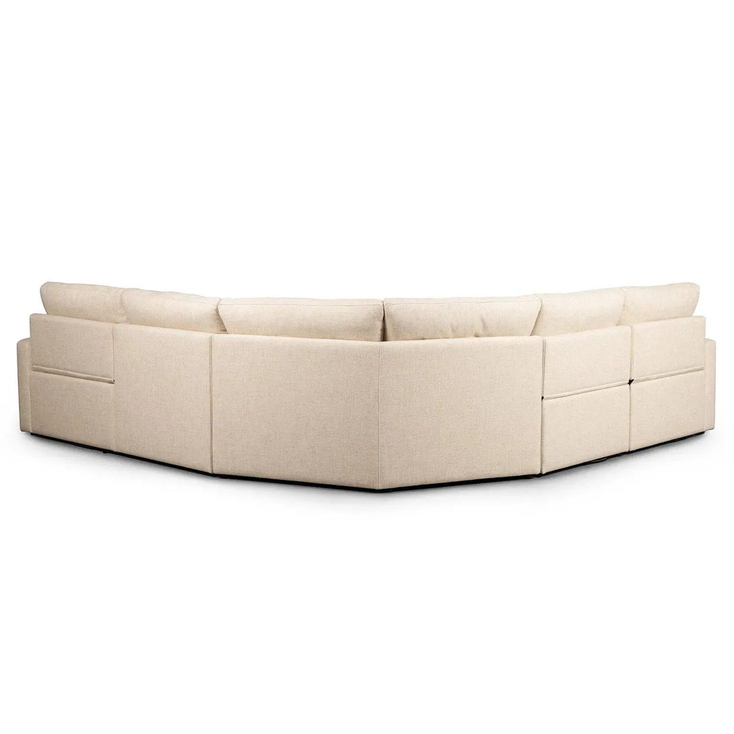 Elijah Corner Power Reclining Sectional - Beige, Performance Fabric