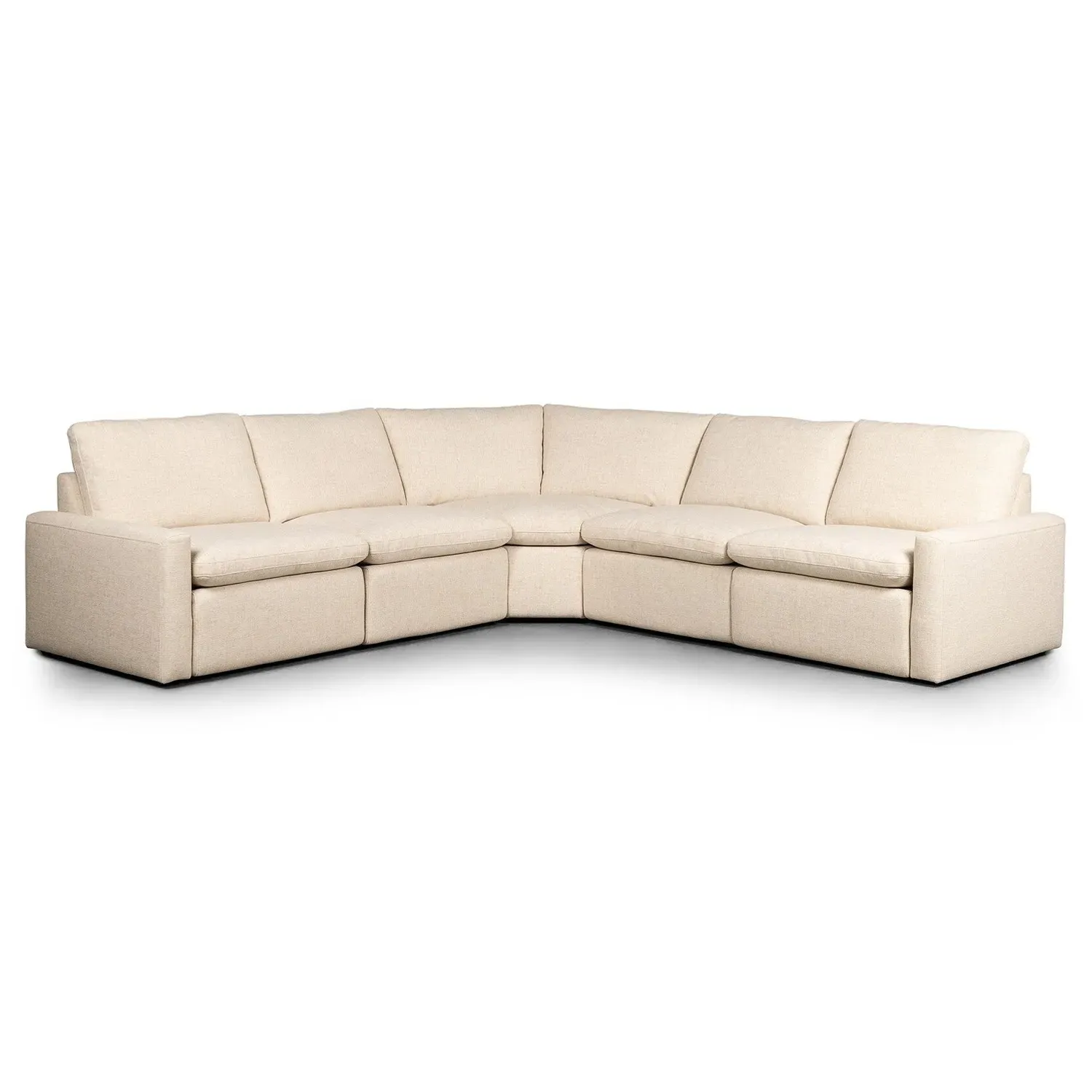 Elijah Corner Power Reclining Sectional - Beige, Performance Fabric