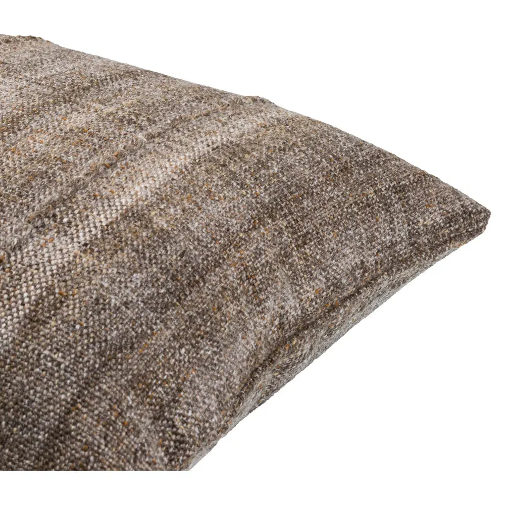 Elijah Indoor Outdoor Throw Pillow - Brown, Recycled PET