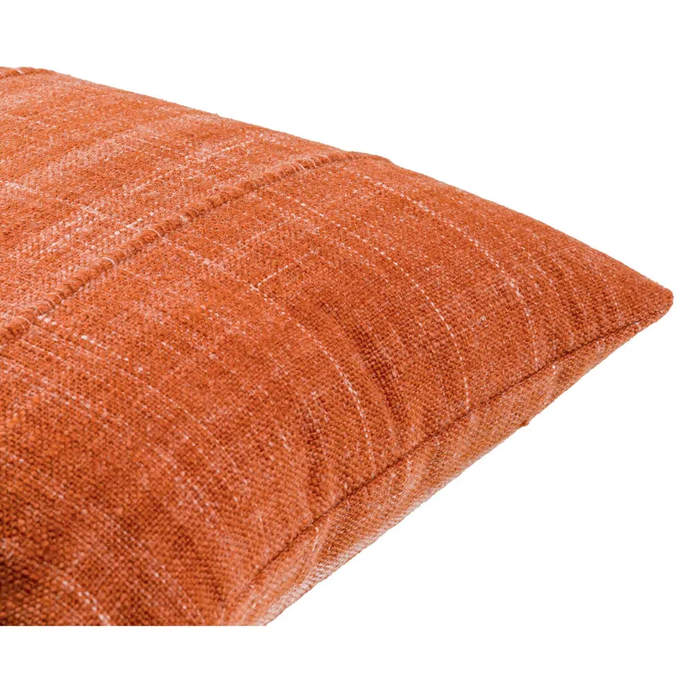 Elijah Indoor Outdoor Throw Pillow - Red, Recycled PET