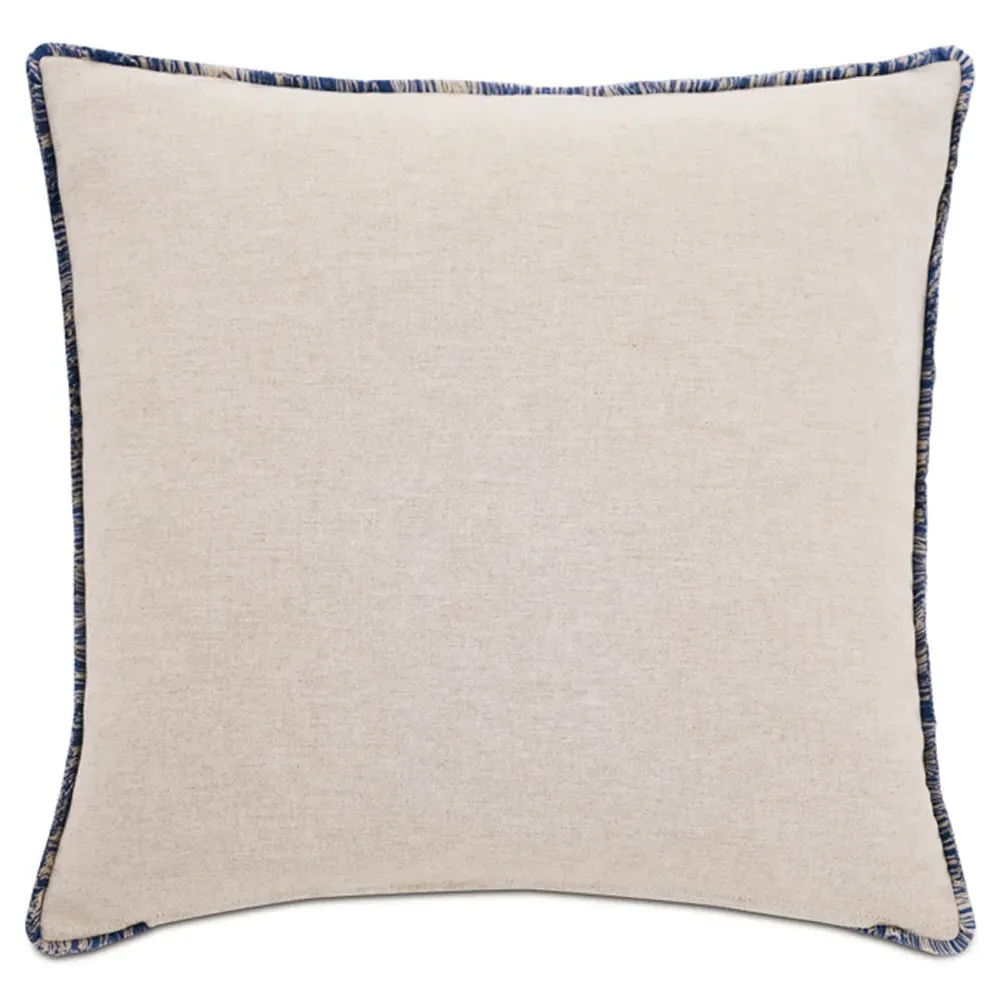 Elina Floral Throw Pillow - Beige, Cotton