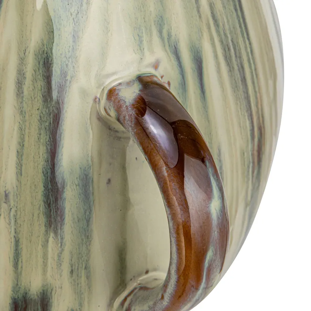 Elina French Country Table Vase - Green, Stoneware