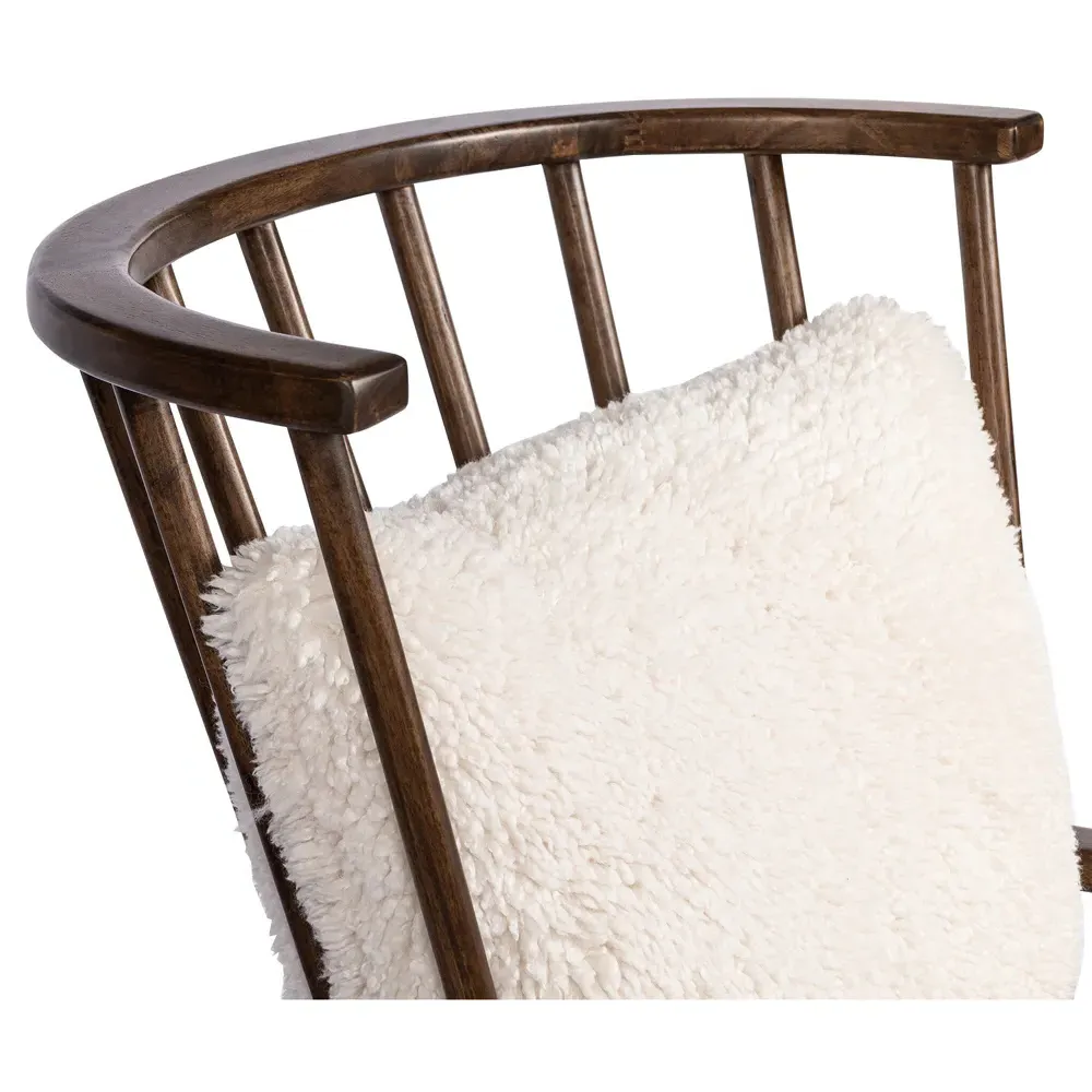 Elion Windsor Arm Chair - Cream, Parawood