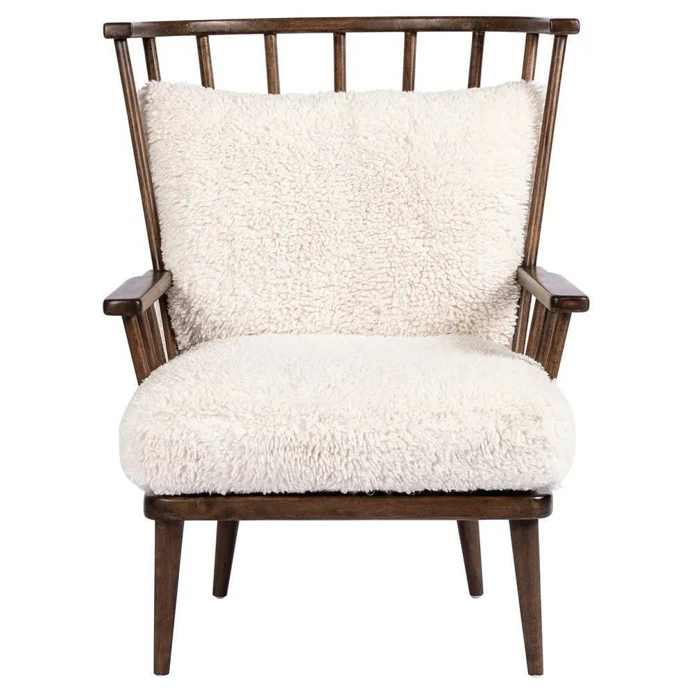 Elion Windsor Arm Chair - Cream, Parawood image