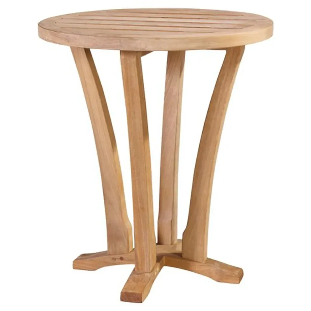 Eliora Round Side Table - Brown, Teak image