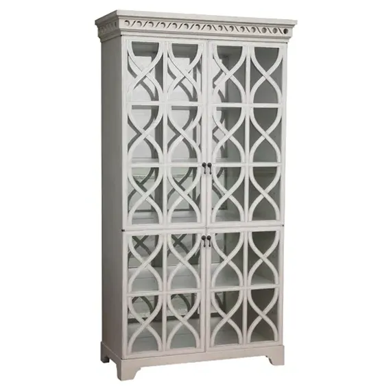 Elisabeth Glass Armoire - White image