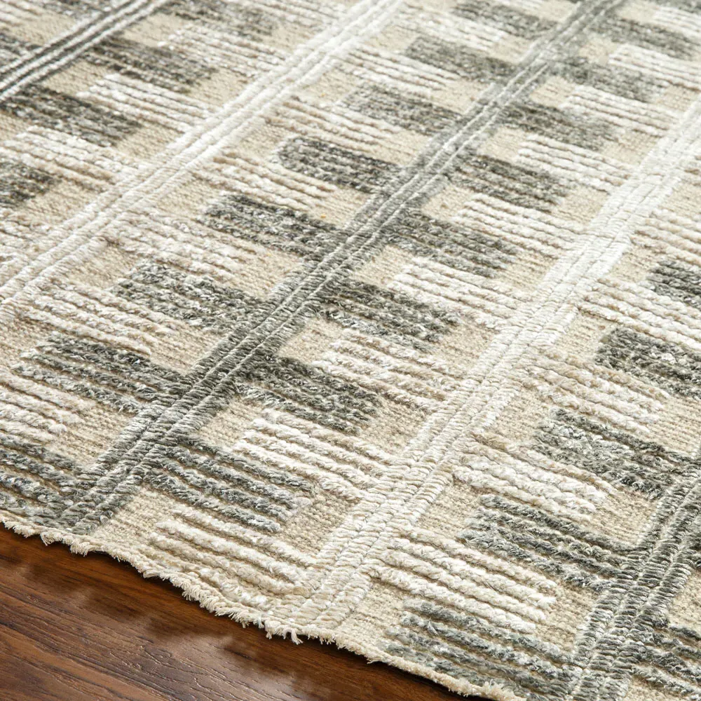 Elisabetha Sample Hand Knotted Rug - Beige, Wool