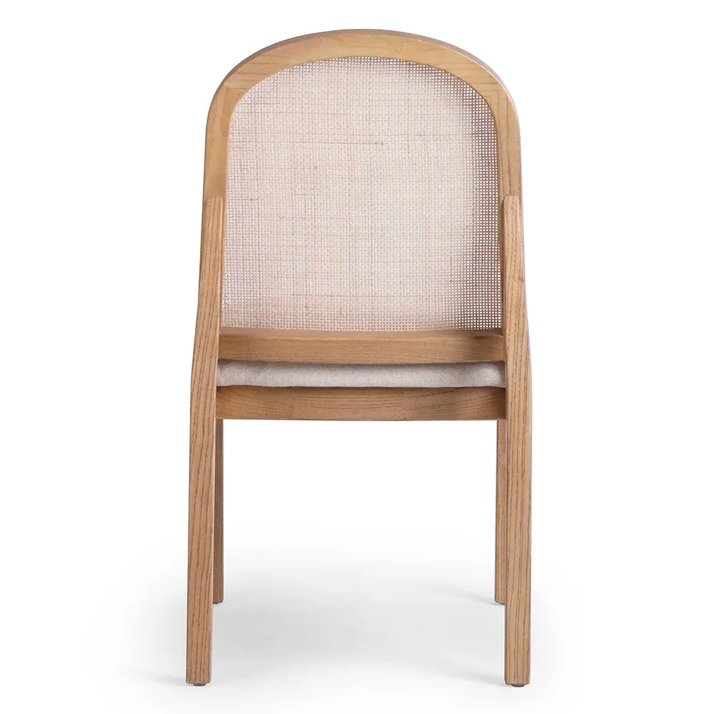 Elise Dining Side Chair - White, Cane