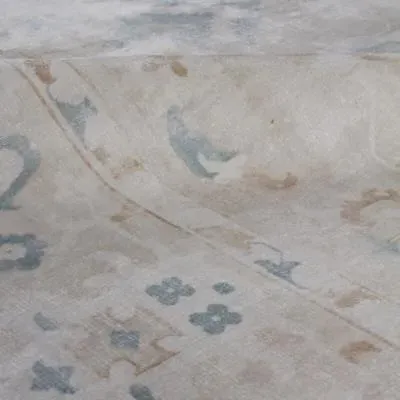 Elise Patterned Rug - Ivory, Bamboo Silk