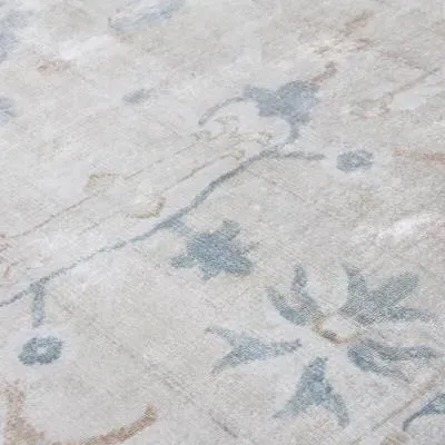 Elise Patterned Rug - Ivory, Bamboo Silk