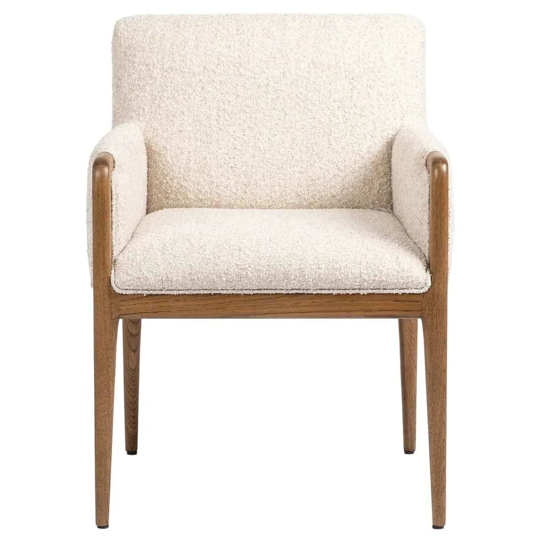 Elisha Dining Arm Chair - Cream, Brown Oak image