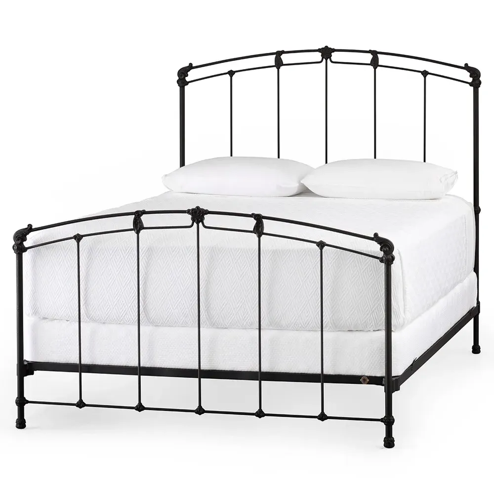 Elizabeth Cal King Size Bed Frame - Black, Iron