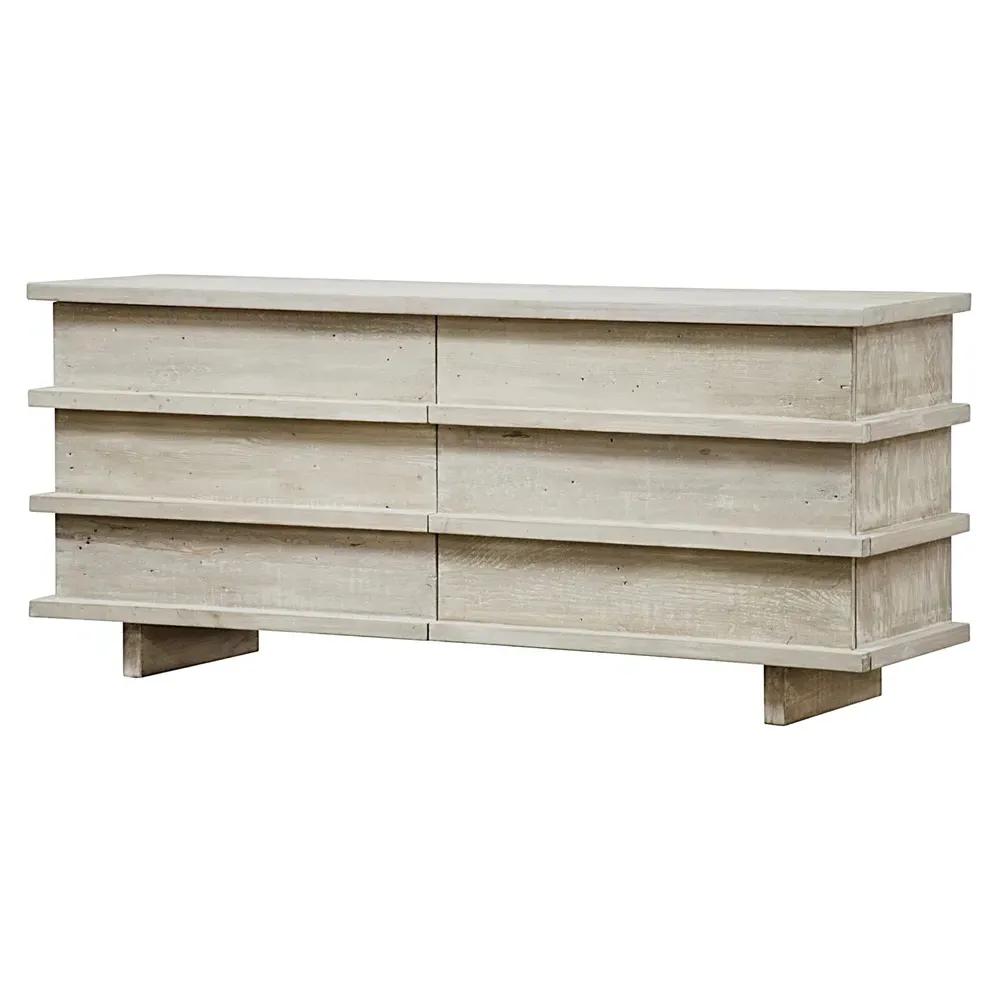 Ella Double Dresser - Grey, Reclaimed Wood