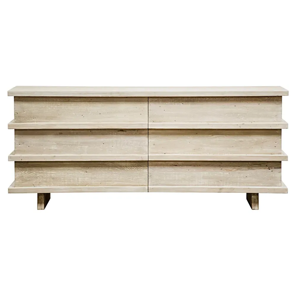 Ella Double Dresser - Grey, Reclaimed Wood