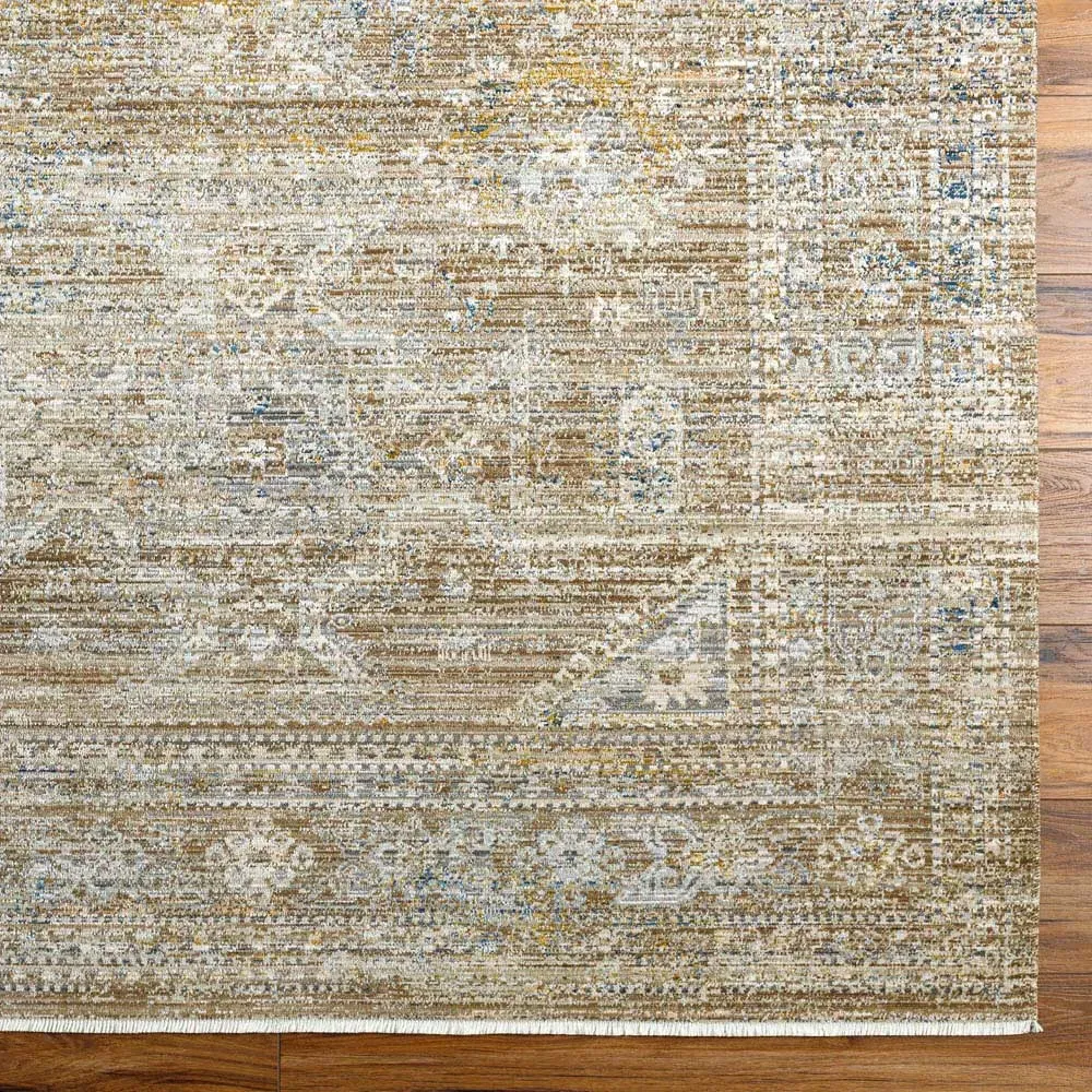 Elle Global Bazaar Oushak Patterned Indoor Outdoor Rug - Brown