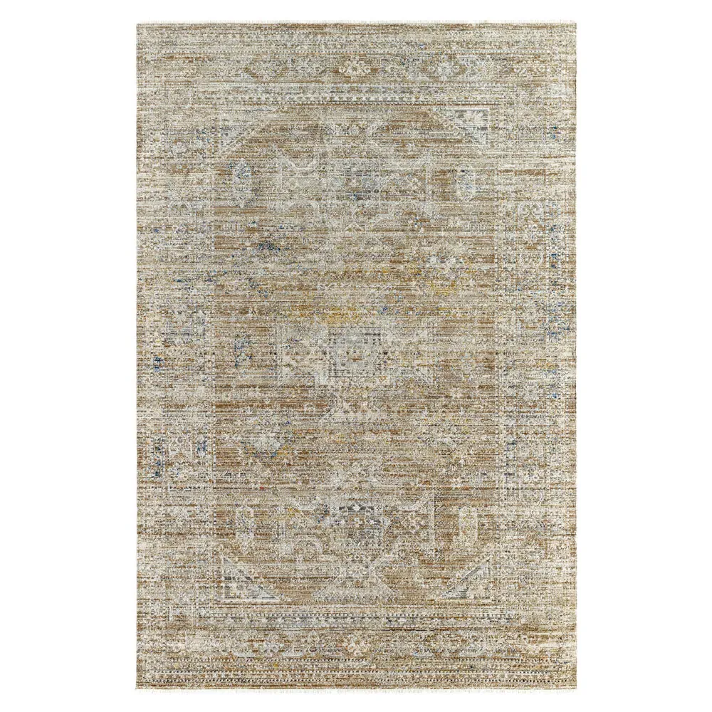 Elle Global Bazaar Oushak Patterned Indoor Outdoor Rug - Brown