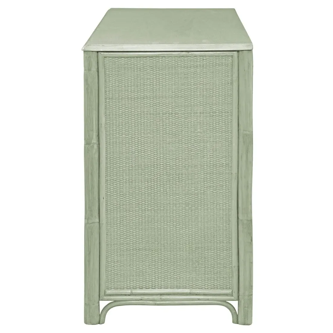 Elliana Double Dresser - Green, Rattan