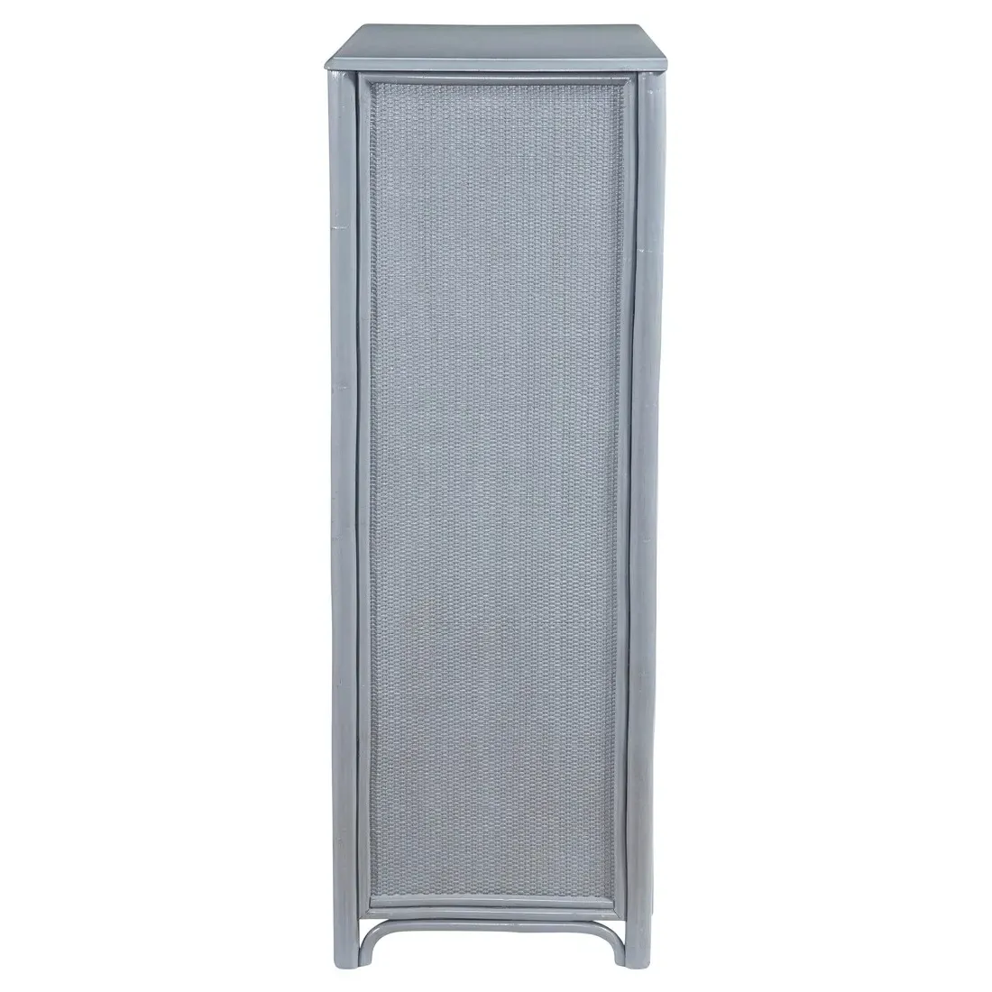 Elliana Tall Chest - Blue, Rattan
